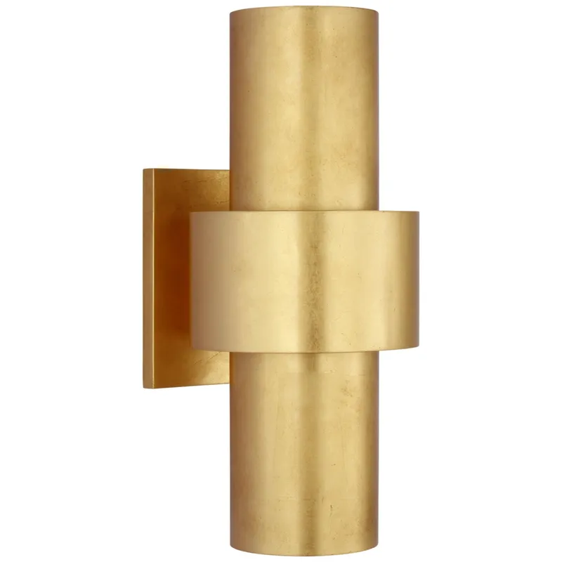 Julie Neill Chalmette Medium Layered Sconce in Gild Wall Light W6" x H14"