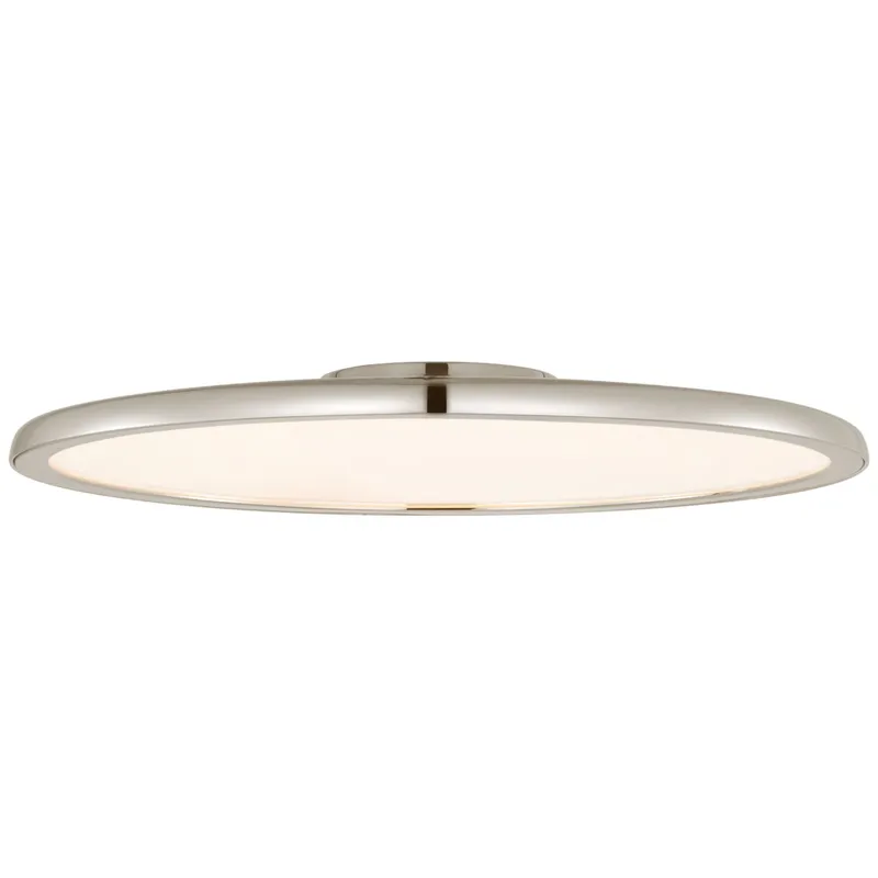Peter Bristol Dot 22" Flush Mount in Polished Nickel Ceiling Light W22.25" x H2.5"