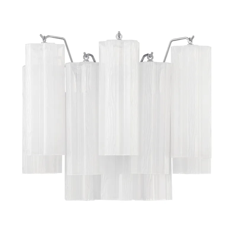 Addis 14.5'' Polished Chrome Sconce White 14.5"W x 11.75"H x 9.75"D