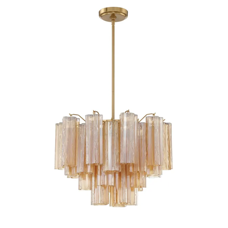 Addis 19.75'' Aged Brass Chandelier Gold 19.75"W x 14"H x 19.75"D