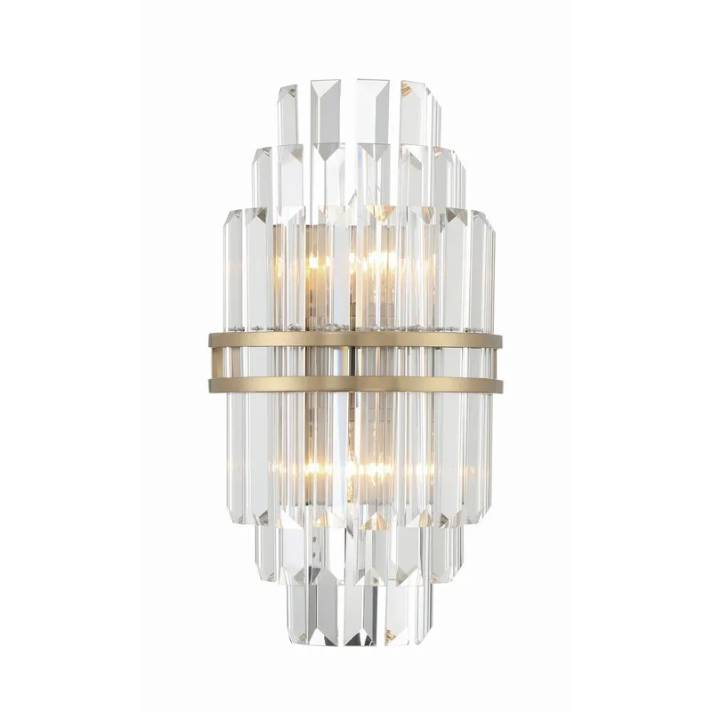 Hayes 7.5'' Aged Brass Sconce Gold 7.5"W x 14.25"H x 4.75"D