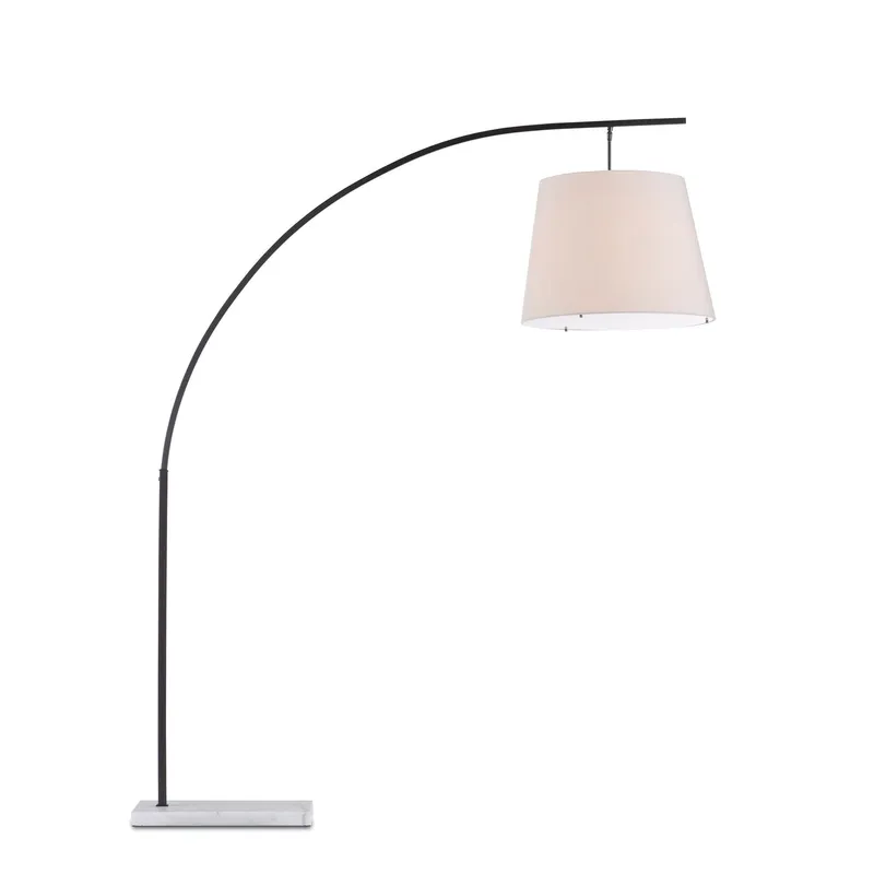 Cloister Large Bronze Floor Lamp - Oil Rubbed Bronze/White