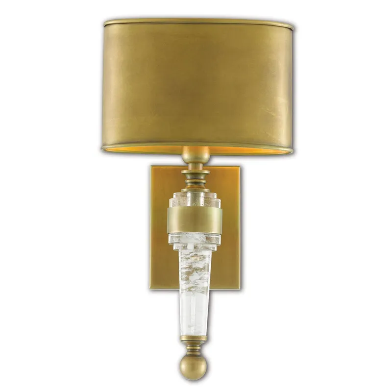Lindau Brass Wall Sconce - Antique Brass