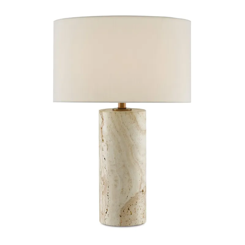 Vespera Marble Table Lamp - Antique Brass