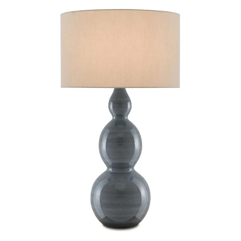 Cymbeline Gray Table Lamp - Steel Blue