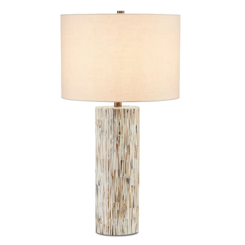 Aquila Table Lamp - Natural Bone/Antique Brass
