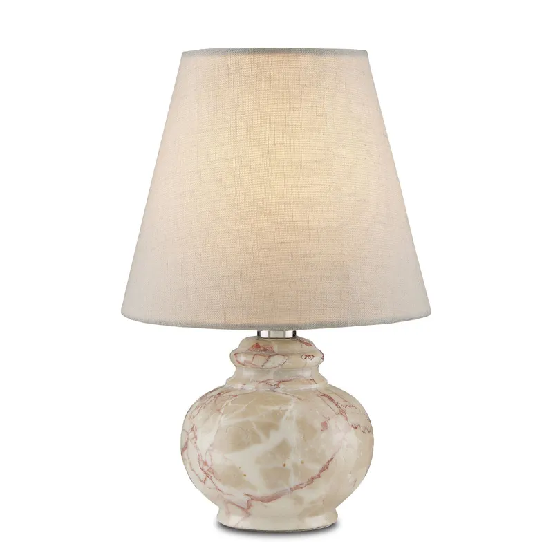 Piccolo Tan Mini Table Lamp - Pink