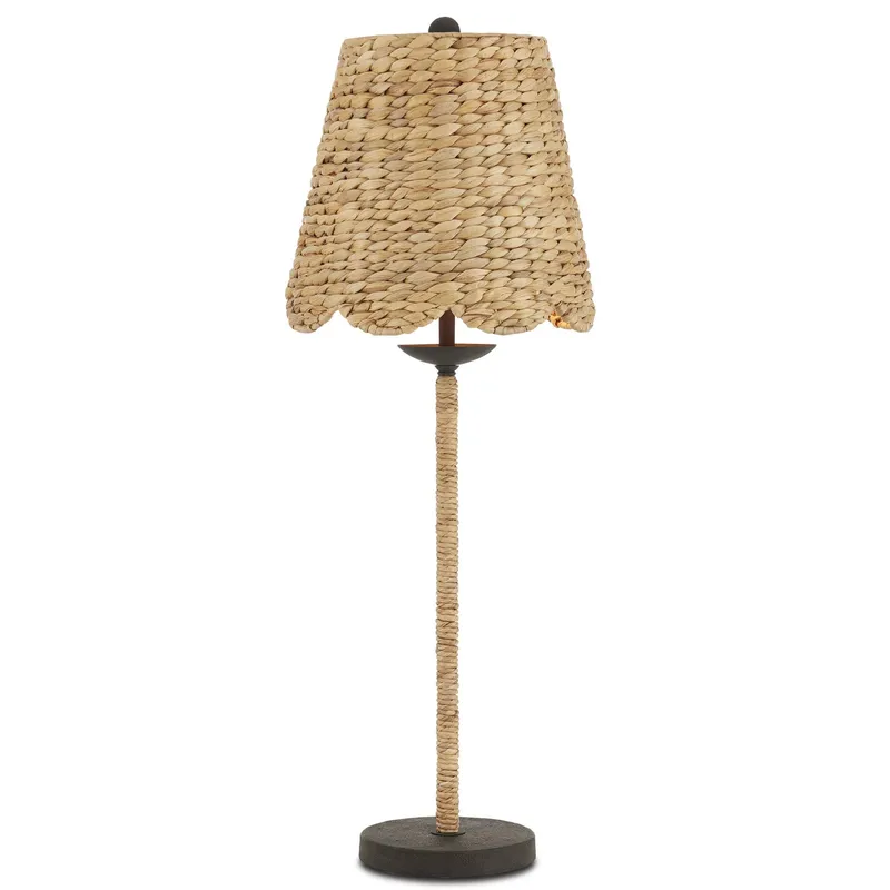 Annabelle Table Lamp - Natural/Mole Black