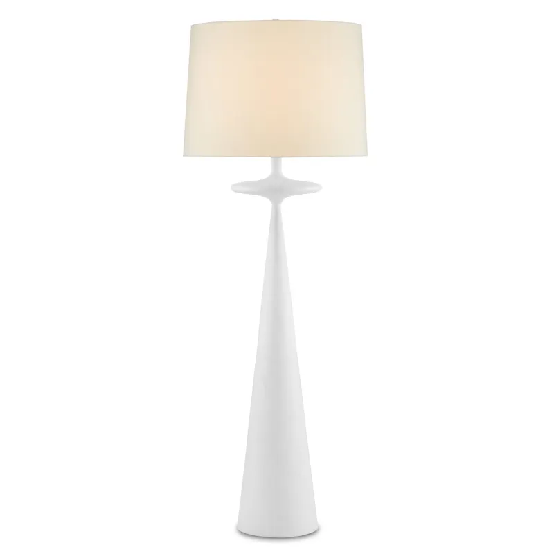 Giacomo White Floor Lamp - Gesso White