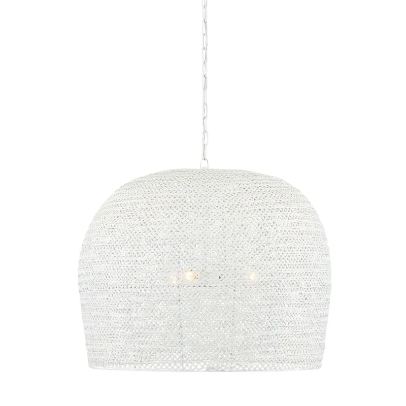 Piero Large White Chandelier - White