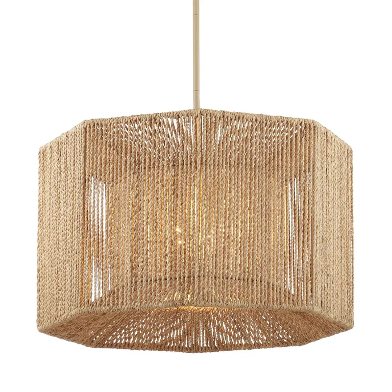 Mereworth Rope Chandelier - Beige/Natural