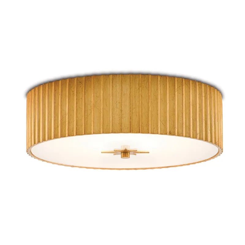Caravel Gold Flush Mount - Gold Leaf