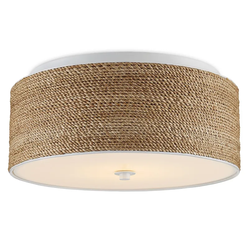Coulton Rope Flush Mount - Natural/White