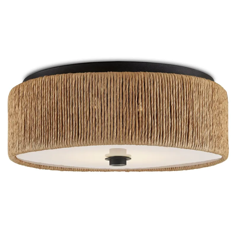 Brownell Flush Mount - Blacksmith/Natural