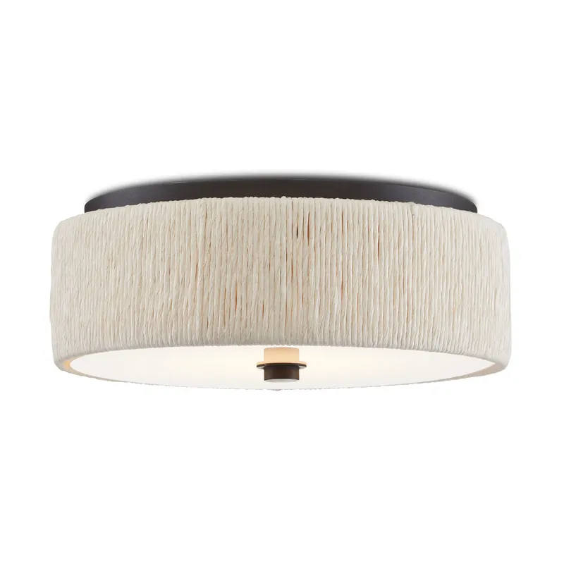 Tyrone Flush Mount - Natural/Black