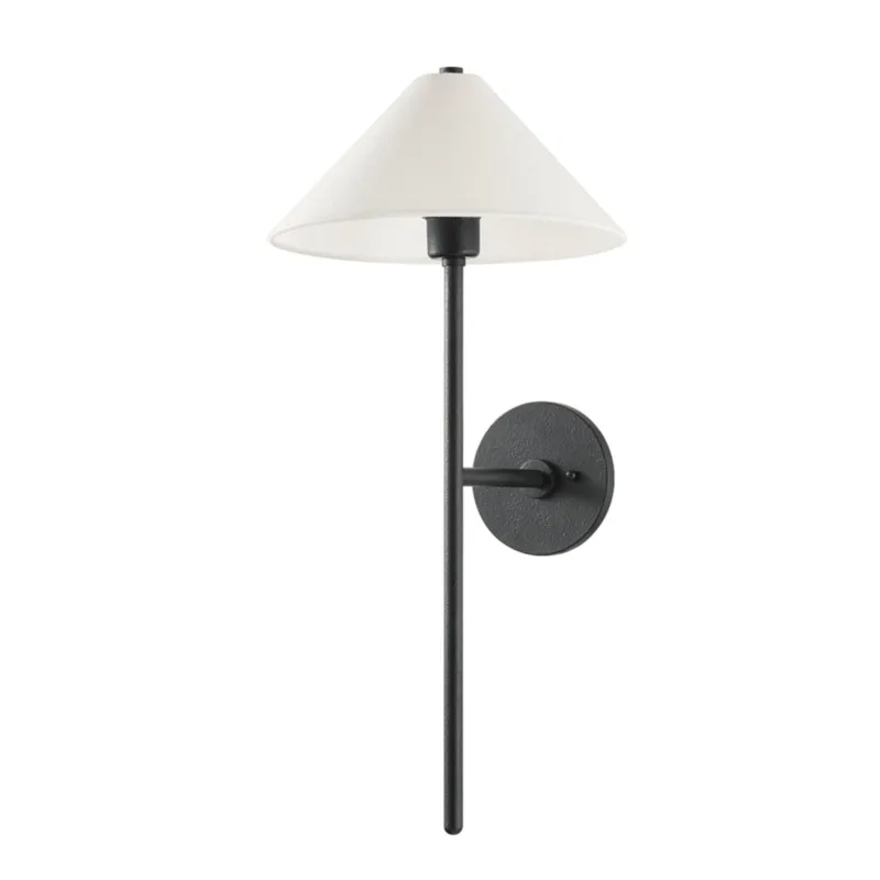 Cedar 1-Light Wall Sconce in Forged Iron by Colin King 12W x 25.75H