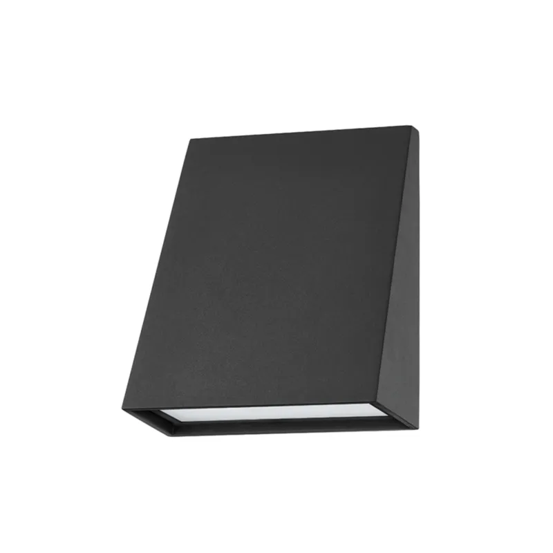 Roy 1-Light Exterior Wall Sconce in Texture Black 6.25W x 7H