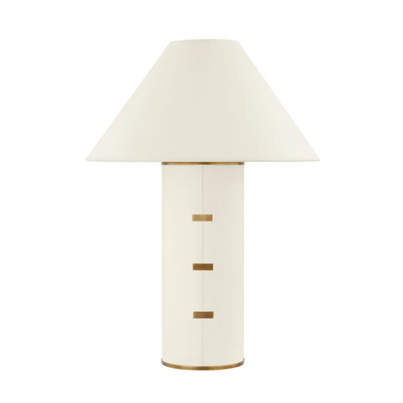 Bond 1-Light Table Lamp in Patina Brass by Colin King 18.5W x 26H