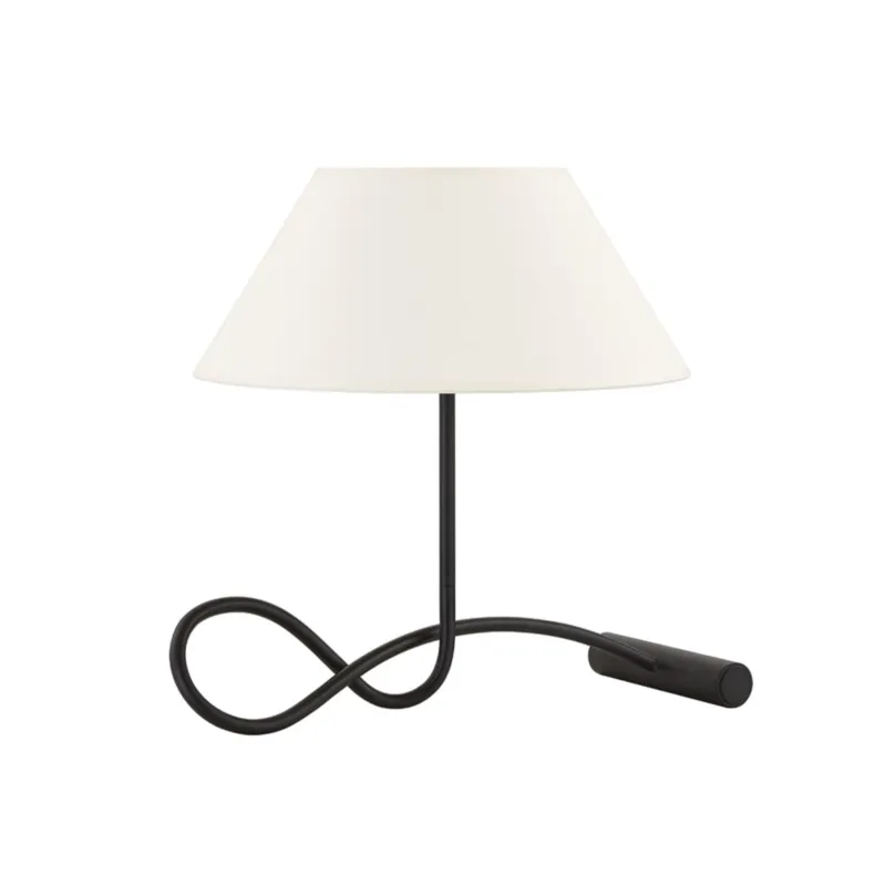 Alameda 2-Light Table Lamp in Forged Iron by Colin King 19.5L x 15.75W x 18.5H