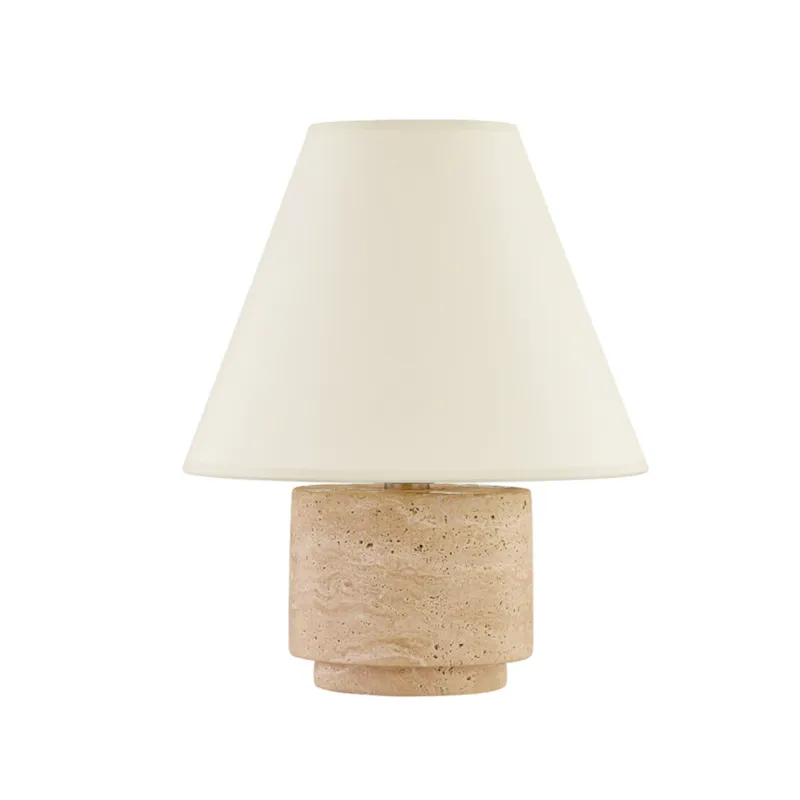 Bronte 1-Light Table Lamp in Patina Brass by Colin King 12W x 14.5H