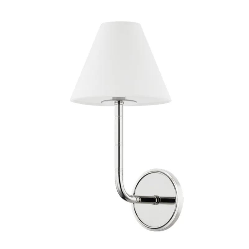 Trice 1-Light Wall Sconce in Polished Nickel 7.75W x 15.75H