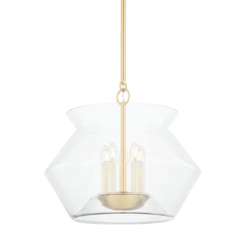 Edmonton 5-Light Lantern in Aged Brass 20.75W x 18.5H