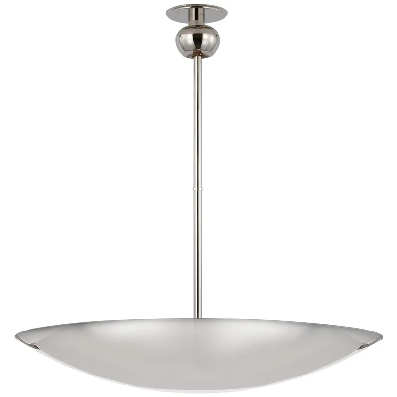 Paloma Contreras Comtesse XL Uplight Chandelier in Polished Nickel Ceiling Light W38.75"