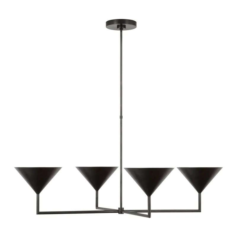 Paloma Contreras Orsay XL Chandelier in Bronze Ceiling Light W38"