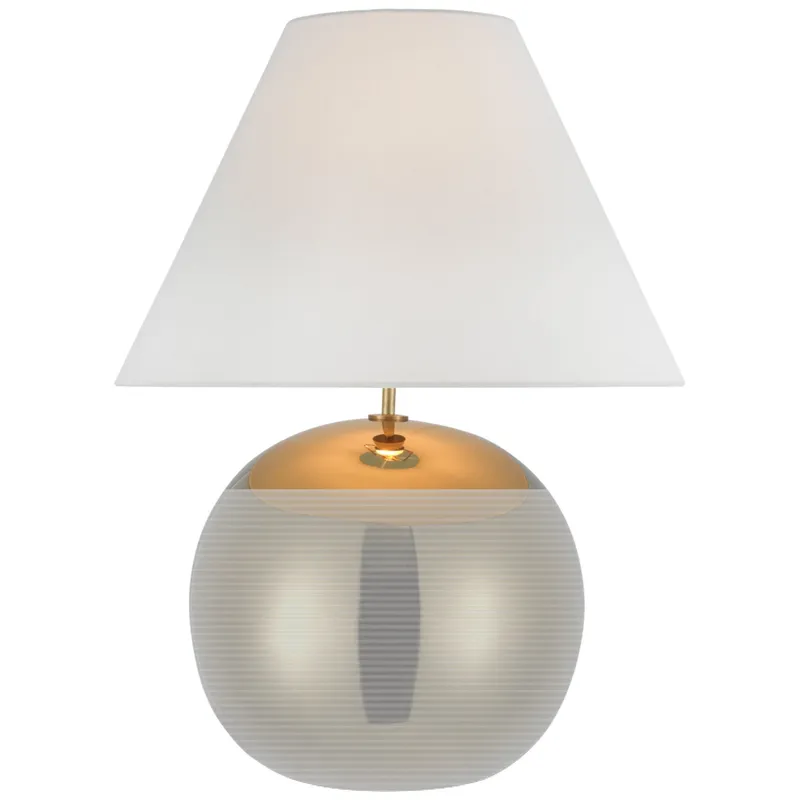kate spade new york Brielle Large Table Lamp in Gold with Linen Shade W21" x H28.5"