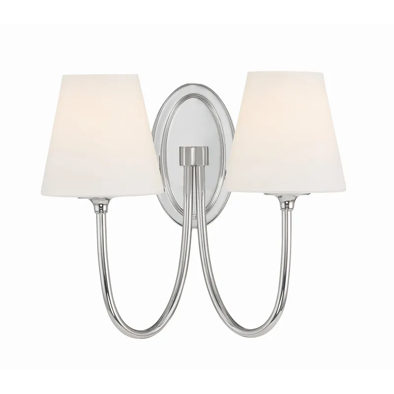 Juno 15'' Polished Nickel Sconce Silver 15"W x 13"H x 8.5"D