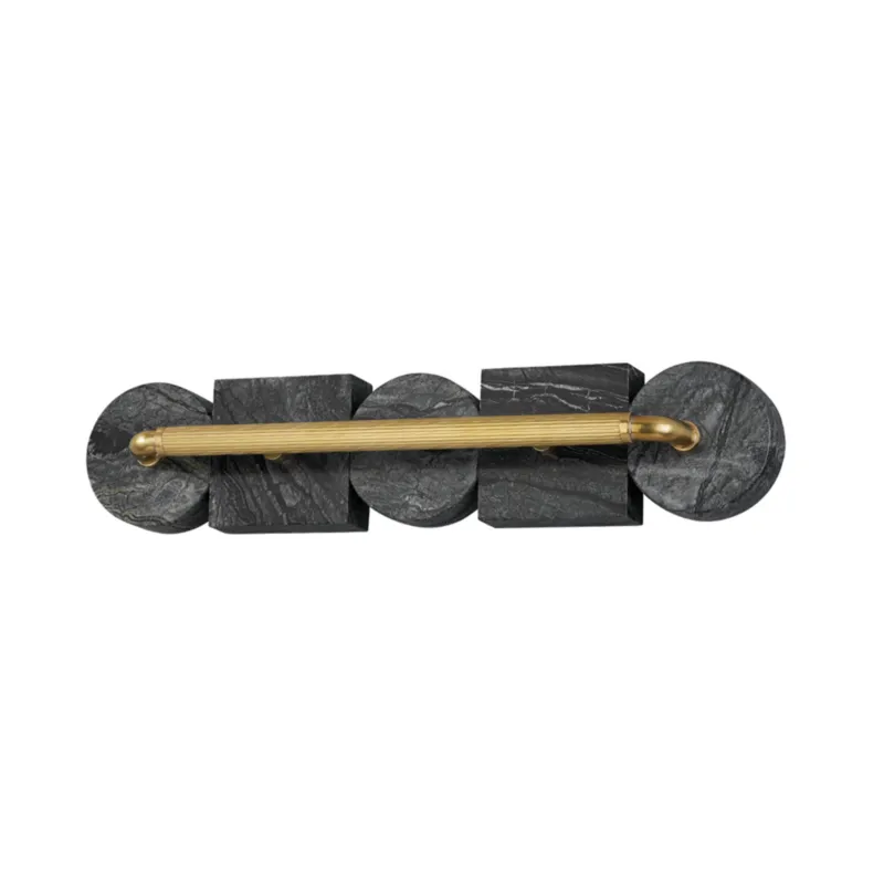 Sena 1-Light Wall Sconce in Vintage Brass 5W x 23.25H