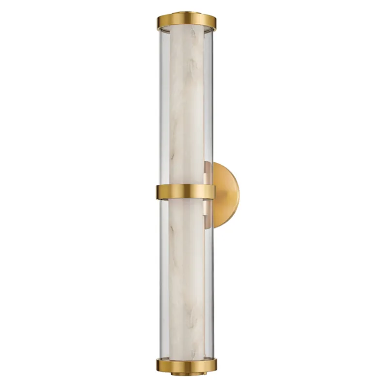 Caterina 1-Light Bath and Vanity in Vintage Brass 5W x 26.5H