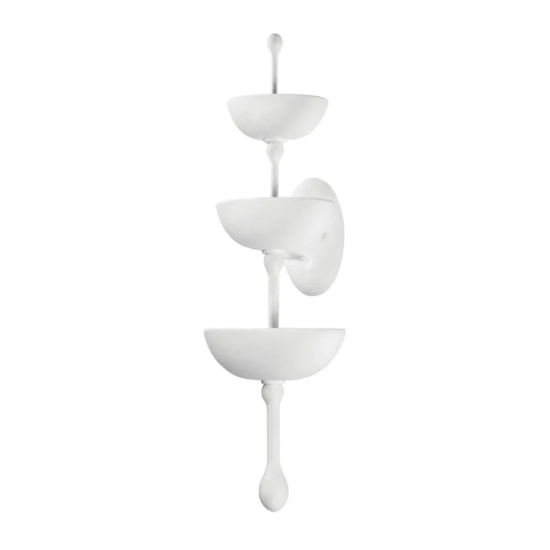 Aura 6-Light Wall Sconce in Gesso White 10.25W x 30H
