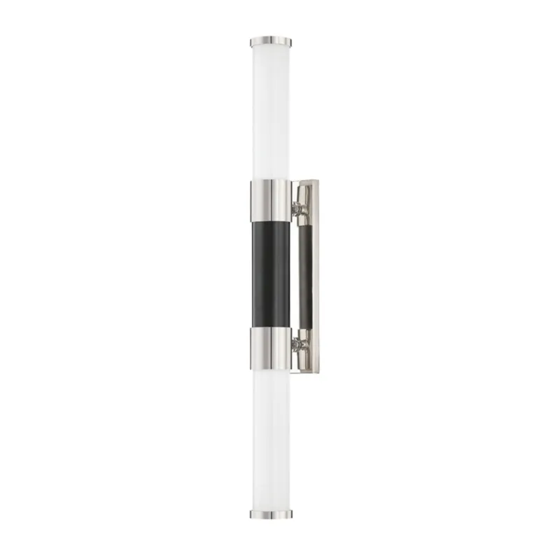 Huntington 2-Light Wall Sconce in Polished Nickel 2.5W x 24H