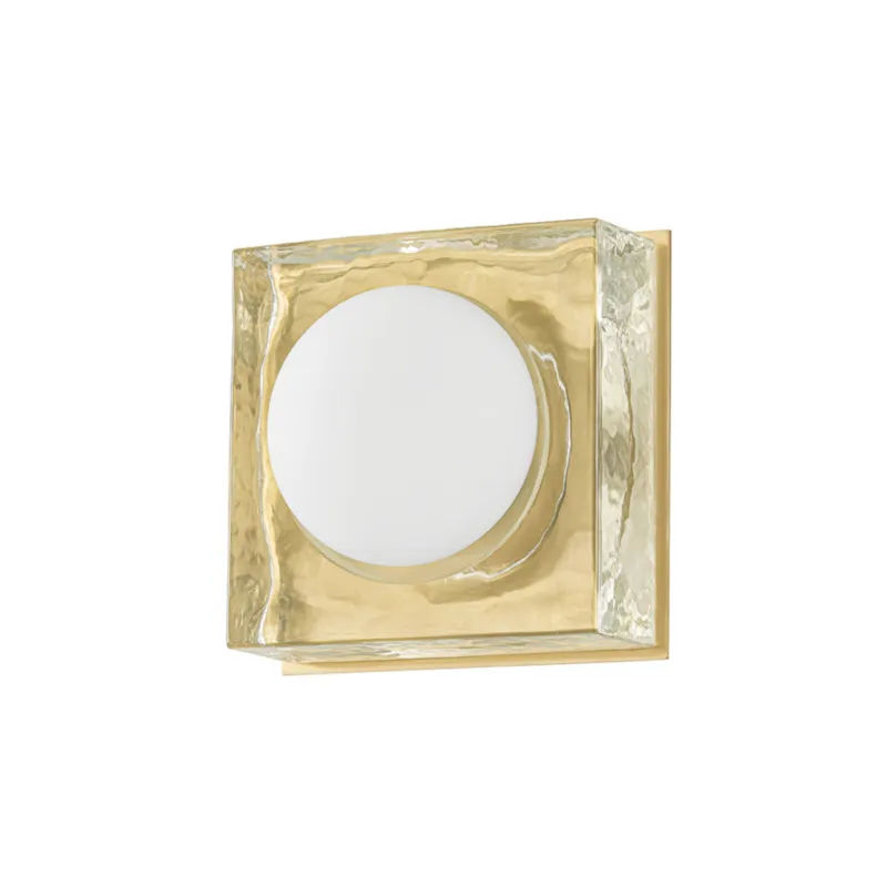 Mackay 1-Light Wall Sconce in Aged Brass 7.75W x 7.75H (1601-AGB)