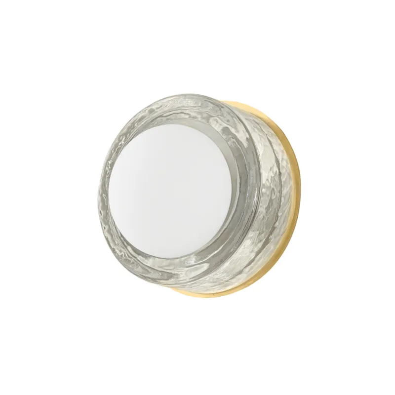 Mackay 1-Light Wall Sconce in Aged Brass 7.75W x 7.75H (1602-AGB)