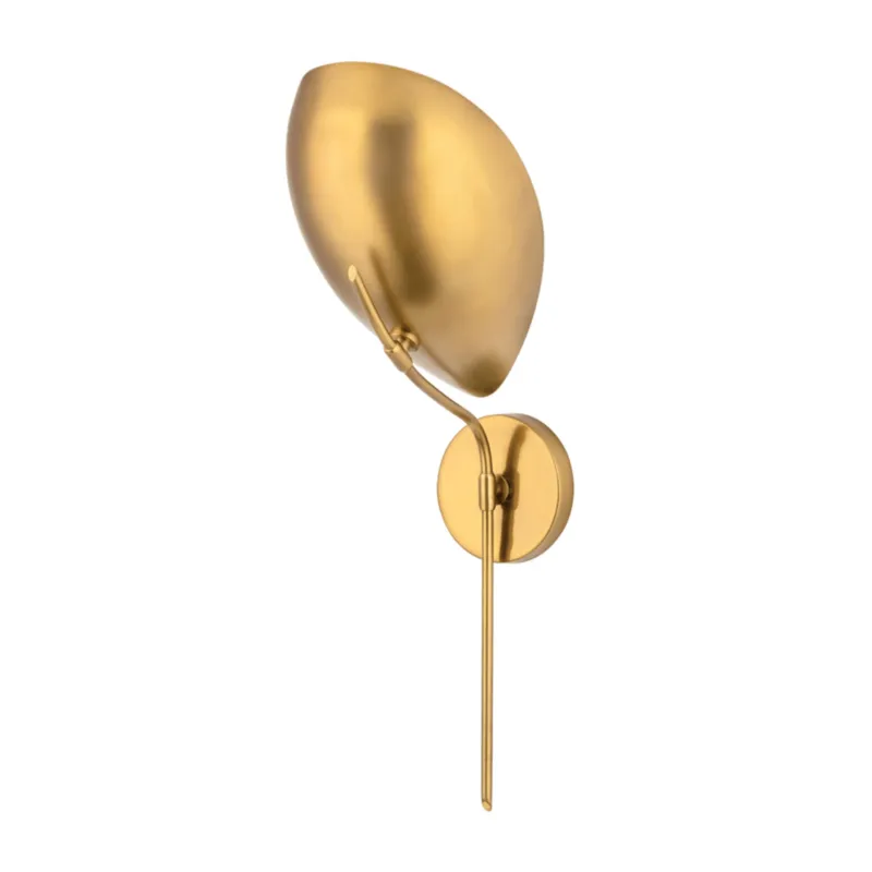 Avondale 1-Light Wall Sconce in Aged Brass 7.75W x 23.5H