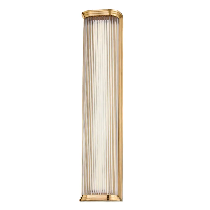 Newburgh 1-Light Bath and Vanity in Aged Brass 5.25W x 24.5H
