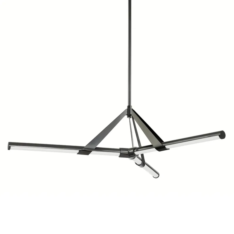 Jonas 3-Light Chandelier in Black Nickel 46W x 10.25H