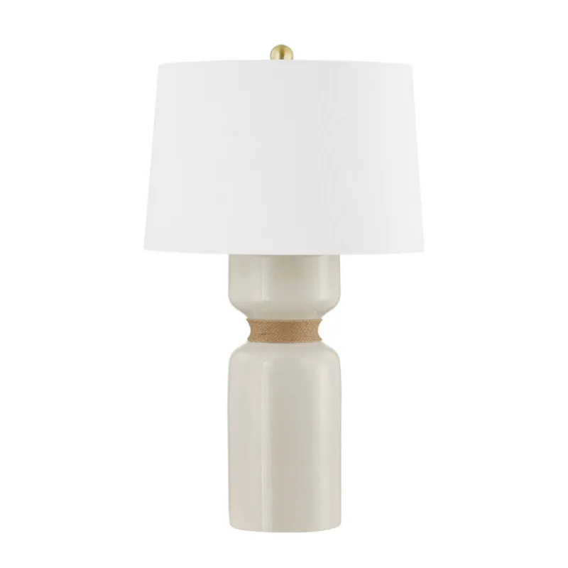 Mindy 1-Light Table Lamp in Aged Brass by Becki Owens 16.75W x 27.75H