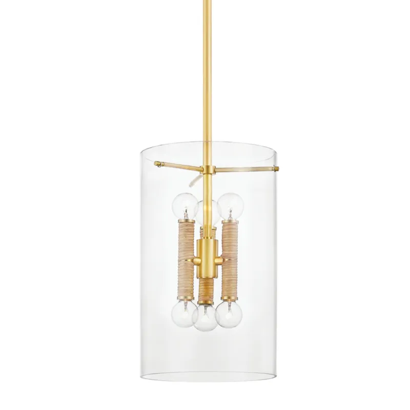 Barlow 6-Light Lantern in Aged Brass by Becki Owens 11W x 16H