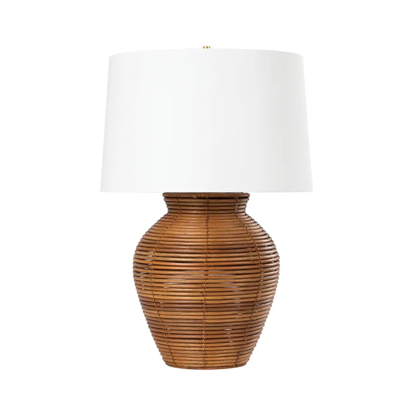 Newark 1-Light Table Lamp in Vintage Gold Leaf 19.5W x 29.75H