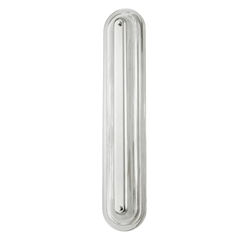 Litton 1-Light Wall Sconce in Polished Nickel by Pembrooke & Ives 5.75W x 28H