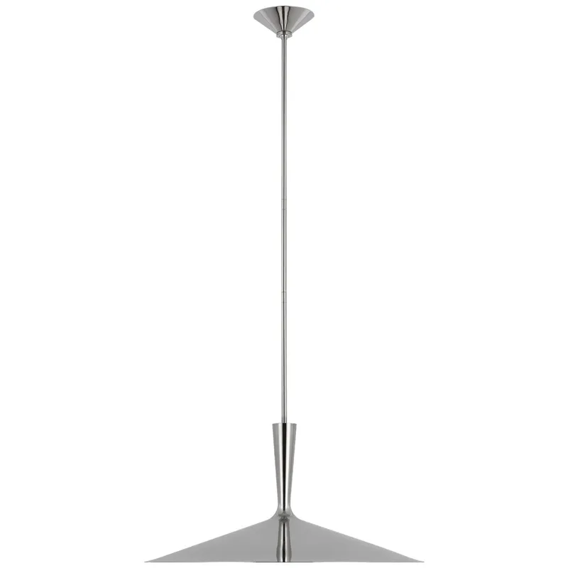 AERIN Rosetta XL Pendant in Polished Nickel Ceiling Light W26"