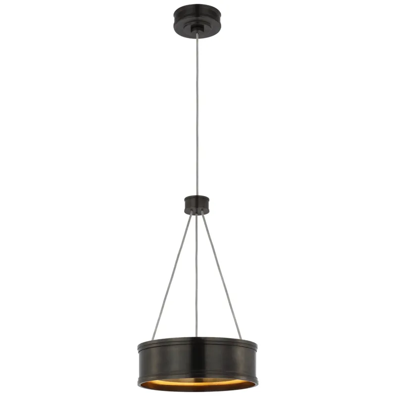 Chapman & Myers Connery 10" Ring Pendant in Bronze Ceiling Light W10"