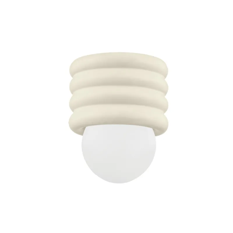 Bibi 1-Light Flush Mount in Aged Brass by Eny Lee Parker 6.75W x 8.5H