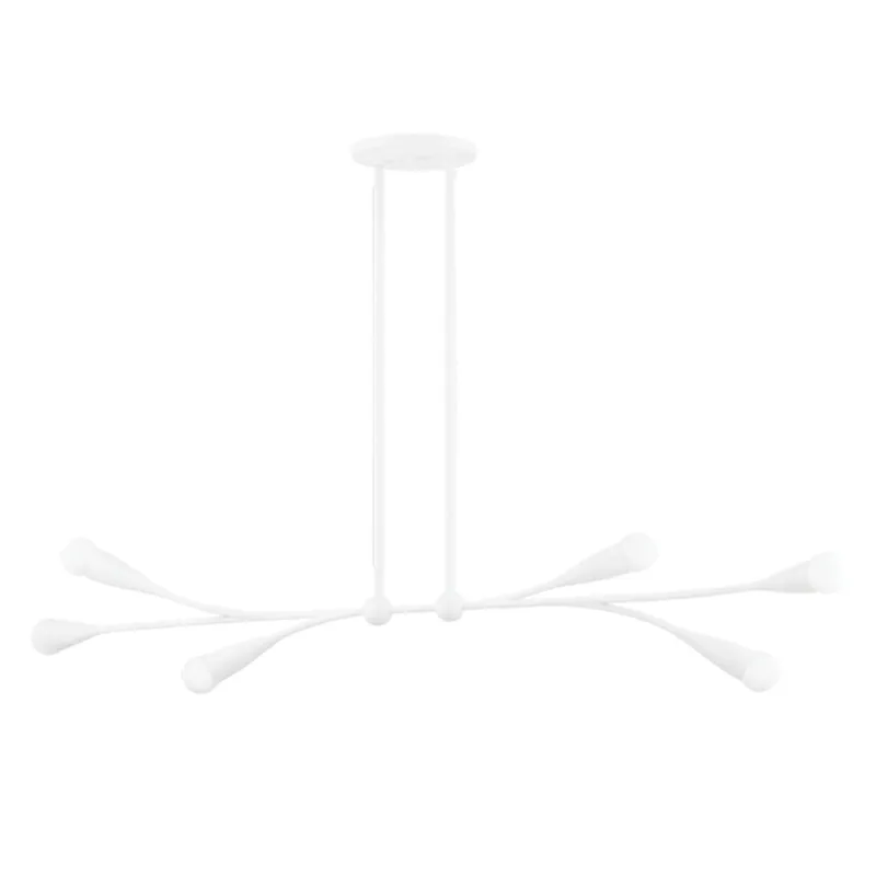 Elsa 6-Light Linear in Texture White by Eny Lee Parker 50L x 11W x 8.5H