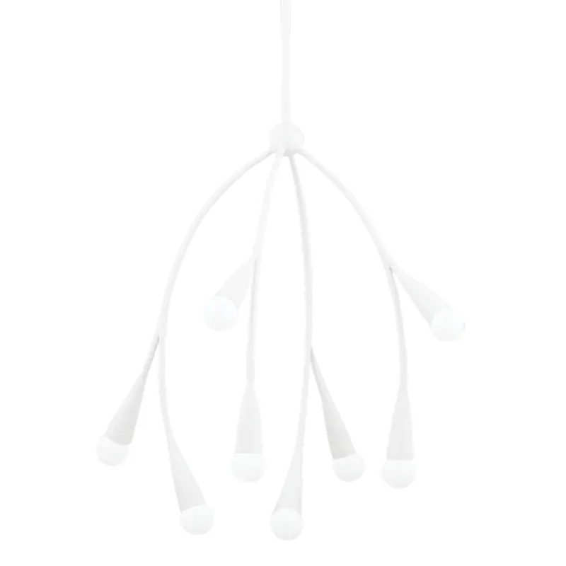 Elsa 8-Light Chandelier in Texture White by Eny Lee Parker 24.5W x 25H