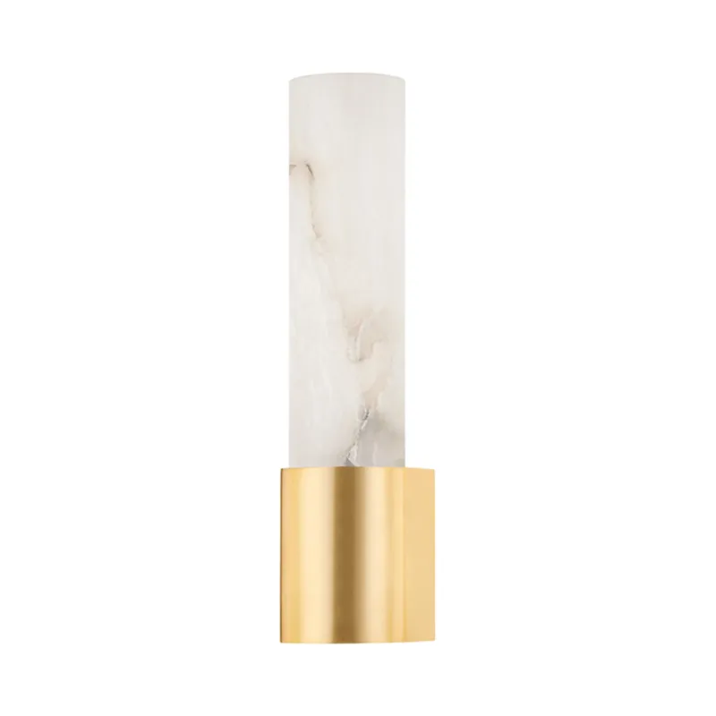 Ellington 1-Light Bath and Vanity in Aged Brass 4.5L x 3.25W x 14H