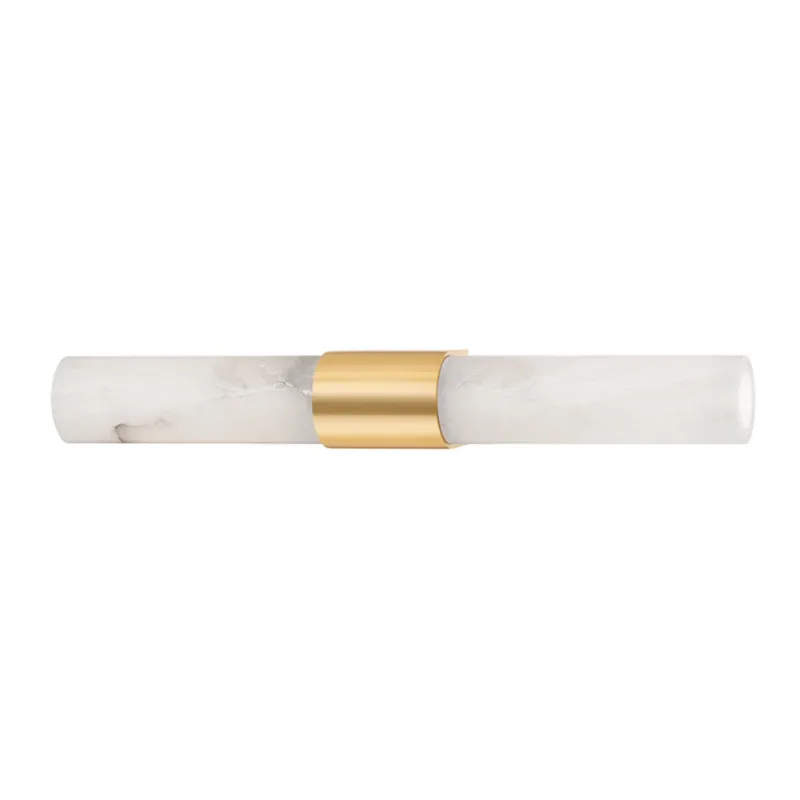 Ellington 2-Light Bath and Vanity in Aged Brass 3.25W x 24H